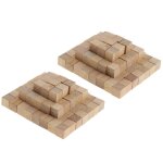 Blocs de construction en bois inachev, lot de 200 cubes, ensemble de projets de bricolage pour enfants, ...