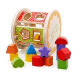 Blocs de construction en bois montessori pour b�b�s, bo�te de tri assortie, couleur cognitive, intelligence ...