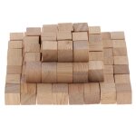 Blocs de construction en bois de pin naturel, jouet ecologique educatif, 100 pices