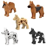 Blocs de construction city moc ferme, animaux mignons, figurines de mini chien, accessoires vgtaux, ...