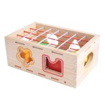 Bloc de construction educatif en bois pour enfants, 1 ensemble de blocs de construction de formes assorties ...