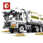 Blocs de construction pour enfants, ingnierie de haute technologie, levage, ville, grue, camion, pelle, ...
