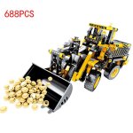 Blocs de construction pour enfants, ing�nierie de haute technologie, levage, ville, grue, camion, pelle, ...