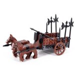Blocs de construction pour enfants, jouet pour enfants, chteau de guerre, cheval d'assaut, char d'assaut, ...