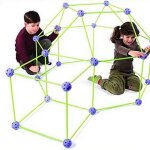 Blocs de construction pour enfants, kits de tentes, chteau, tunnels, bricolage, jeu 3d, maison, jouets ...