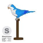 Blocs de construction - jekca - perruche veuve bleue - 550 pices - plastique - 14 ans et plus