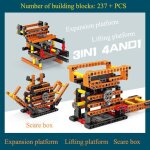 Blocs de construction, jouets d'assemblage educatifs pour enfants, machines electriques, principe de ...