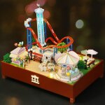 Blocs de construction avec lumi�res led, jouet de parc d'attraction pour enfants