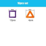 Blocs de construction magntiques de 16 a 64 pices, mini taille, ensemble de construction magntique ...