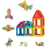 Blocs de construction magn�tiques 42 pi�ces, aimants jouets magn�tiques pour enfants ensemble de blocs ...