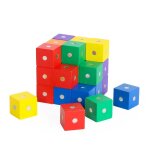 Blocs de construction magn�tiques en bois pour enfants cube magn�tique bricolage mod�le 3d jouets educatifs ...