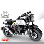 Bloc de construction moc avec porte - bagages, moto benelli 502c brixton 500, mod�le moc, collection ...