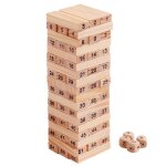 Blocs de construction num�riques en rondins color�s pour enfant, jouet de jardin familial avec tour de ...