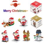 Blocs de construction p�re no�l, s�rie vacances, jouets pour enfants, petites particules a assembler, ...