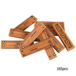 Blocs de construction en petites particules 1x4, 165 pices, accessoires, planche en bois lisse, briques, ...