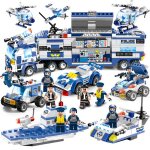 Blocs de construction de la s�rie de police de la ville 8 en 1, �quipe swat, briques de bricolage, jouets ...