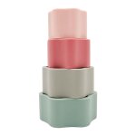 Blocs de construction en silicone pour b�b�s, jouets a empiler, gobelets pour b�b�s, education pr�coce, ...