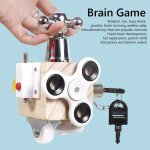 Bloc de d�verrouillage montessori, cube amusant, jouet en bois de haute qualit�, apprentissage logique ...