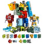 Blocs educatifs cratifs pour enfants, bricolage, assemblage, transformation des chiffres, robot jouet ...