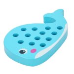 Bloc d'enfilage en bois pour enfant, dessin anim�, baleine, canard, jouet educatif pr�coce, comp�tences ...