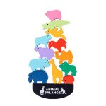 Blocs d'quilibre animaux en bois montessori, jouets pour bbs dinosaures, jeux de socit, blocs de ...
