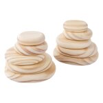 Blocs d'equilibre en bois a empiler, jeu de pierres empilables colores, blocs de construction montessori, ...