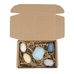 Blocs de pierres de roche arc - en - ciel en bois a empiler, jouets amusants, d�corations de maison, ...