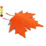 Bloc - porte authentique ayant la forme d?une feuille en automne rouge objet deco maison design insolite. ...