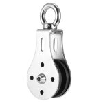 Bloc de poulie, poulie de levage a roulement de bloc de poulie a rainure silencieuse en acier inoxydable, ...