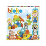 Bloko coffret 50 bioko avec 2 figurines sur le th me des 3 petits cochons et du loup d s 12 mois fabriqu� ...