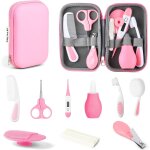 Bnhgc - 14 pcs trousse de soin bb, trousse de toilette bb, compacte, avec brosse a cheveux, pince ...