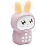 Bnhgc - 477512 veilleuse lapin pompon avec bruits blanc, 16 sons apaisants, rechargeable - bleu