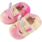 Bnhgc - chausson enfant fille garcon animaux peluche souple pantoufle enfant antidrapantes