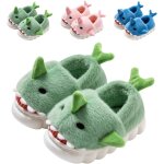 Bnhgc - chaussons enfant fille garon pantoufle de requin peluche souple hiver antidrapants animaux ...
