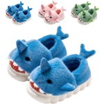 Bnhgc - chaussons enfant fille garon pantoufle de requin peluche souple hiver antidrapants animaux ...