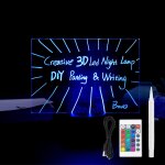 Bnhgc - lampe de nuit acrylique, veilleuse 3d, peinture sur verre led board, convient pour la peinture ...