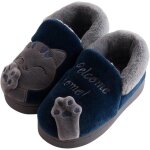 Bnhgc - pantoufles en coton pour enfants - chaudes - en forme de chat - antidrapantes - doux et confortables ...