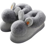 Bnhgc - pantoufles de lapin pour filles chaussons d'intrieur antidrapantes pour femmes chaussures en ...