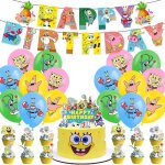 Bob l'éponge décorations de fête d'anniversaire vaisselle jetable tasse assiette serviette bannière ballon ... Bob l'éponge décorations de fête d'anniversaire vaisselle jetable tasse assiette serviette bannière ballon ...
