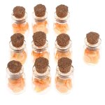 Bocaux de stockage miniatures en lige, 10 pices, remplis de nourriture, pour la dcoration de la maison ...