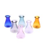 Bocaux en verre a c�ne miniature hs, 2 pi�ces, mod�le de sc�ne de jeu alimentaire, bouteilles en verre ...