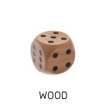 Bois - dés colorés a 6 faces en bois de 5cm, grand coin rond, accessoires d'échecs, jouet de divertissement, ... Bois - dés colorés a 6 faces en bois de 5cm, grand coin rond, accessoires d'échecs, jouet de divertissement, ...