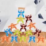 Bois equilibrage pierres empilees arc - en - ciel singe / ours / panda hercule marionnette bloc de constructio ...