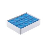 Boite de 12 craies pour queue de billard - couleur bleue