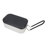Bo�te a bento en alliage d'aluminium, bo�te a d�jeuner a poign�e pliante, conteneurs a d�jeuner en m�tal ...