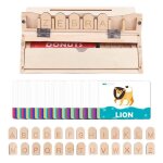 Boîte en bois de jeu de lettres pour r4k0, jouets d'apprentissage précoce des langues, alphabet montesori, ... Boîte en bois de jeu de lettres pour r4k0, jouets d'apprentissage précoce des langues, alphabet montesori, ...