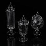 Bote de bonbons en verre pour maison de poupe, echelle 1:12, bouteille de snack, dcor de cuisine miniature ...