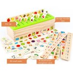 Boîte de classement en bois pour enfants, jouet educatif précoce, forme de fruits, animal, carte numérique, ... Boîte de classement en bois pour enfants, jouet educatif précoce, forme de fruits, animal, carte numérique, ...