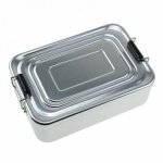 Bo�te a d�jeuner en aluminium robuste, conteneur rectangulaire portable pour aliments et fruits pour ...