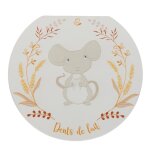 Boite a dents de lait multicolore en bois
